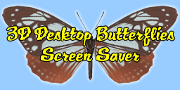 3D Desktop Butterflies Screensaver for Mac OS X