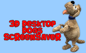 3D Desktop Dogs Screensaver for Mac OS X