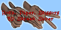 Rock, Paper, Scissors 3D Screensaver