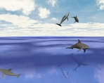 3D Desktop Dolphin Playground Screen Saver